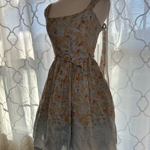 Peter Som Light Blue Floral Dress